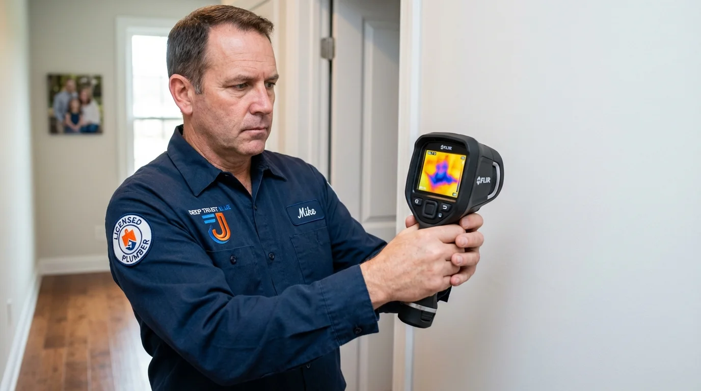 Thermal imaging leak detection by Johns Plumbing LLC in Gooding